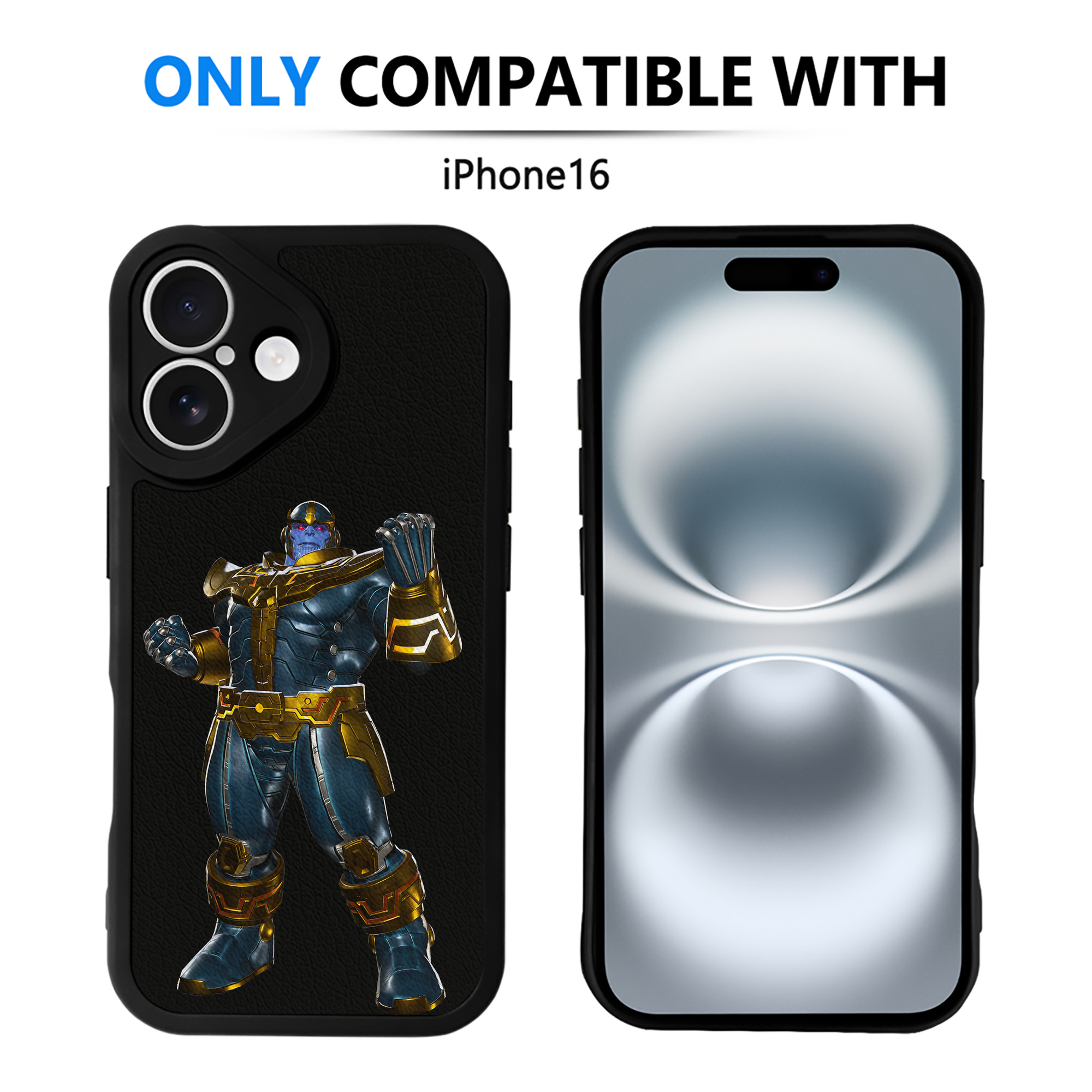 （画像用） アベンジャーズ The Avengers 【iPhone 16シリーズ対応】シリコンスマホケース（レザー調） 材質：シリコン
